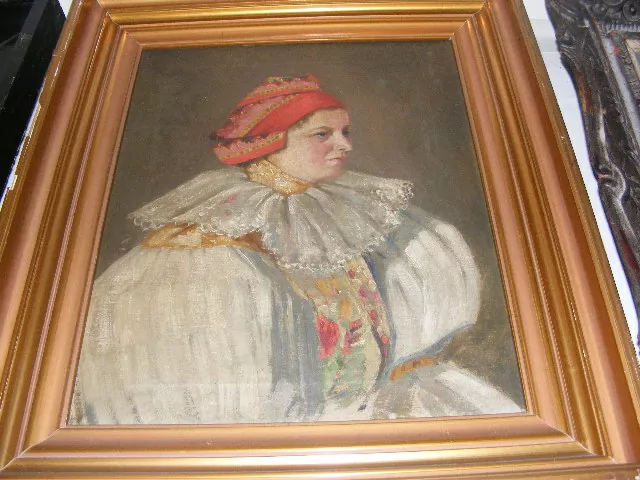 ŽENA V KROJI PATRNĚ VOJTĚCH PERNICA SLOVÁCKO KROJ
