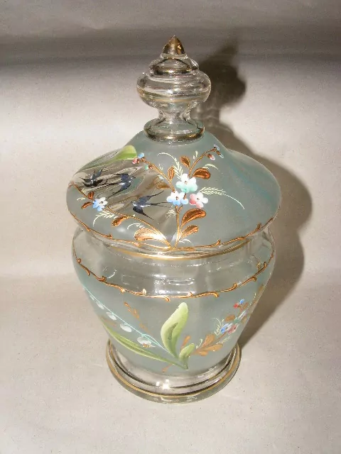 Zelená cukřenka dóza vysoký smalt