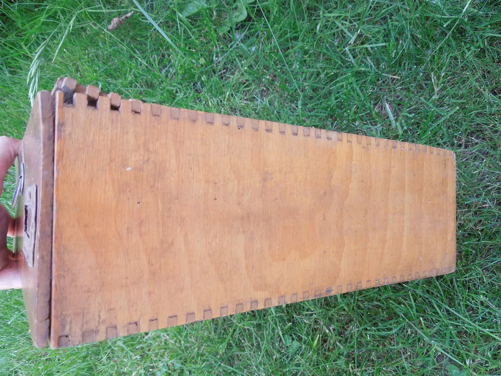 STARÝ DŘEVĚNÝ ŠUPLÍK, BEDÝNKA, KRABIČKA "OETKERS"