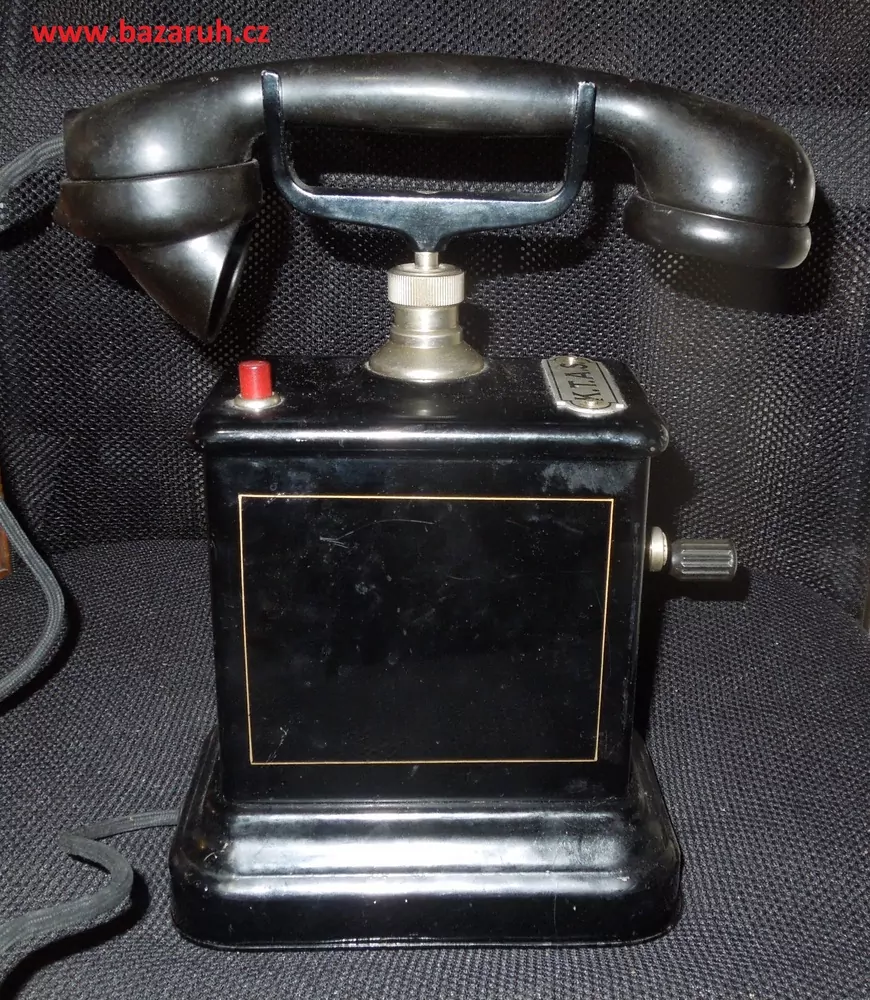 STAROŽITNÝ TELEFON PĚKNÁ DEKORACE K.T.A.S.