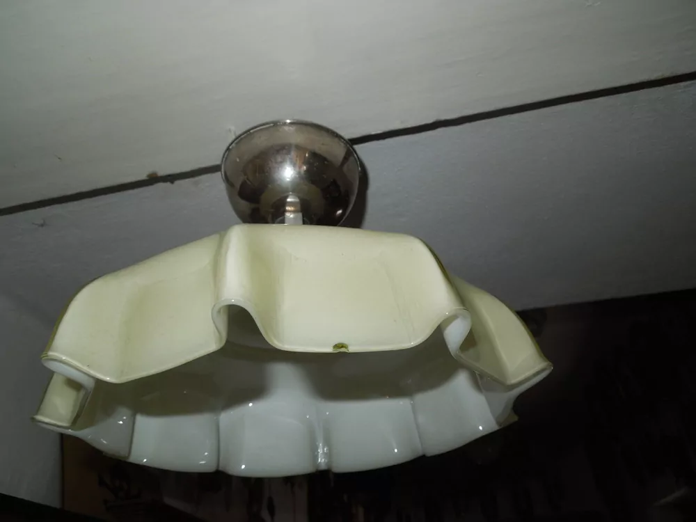 STAROŽITNÝ STROPNICE STARÝ LUSTR 1 KS STÍNÍTKO ŠIRM