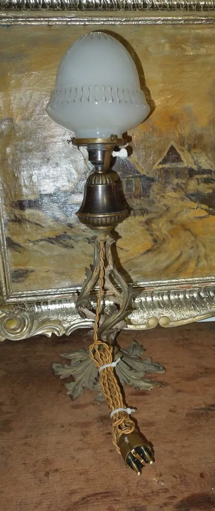 STAROŽITNÁ STOLNÍ LAMPA ELEKTRICKÁ 
