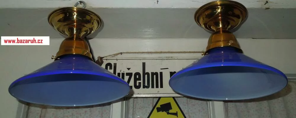 STROPNICE STARÝ LUSTR 2 KS STÍNÍTKO ŠIRM