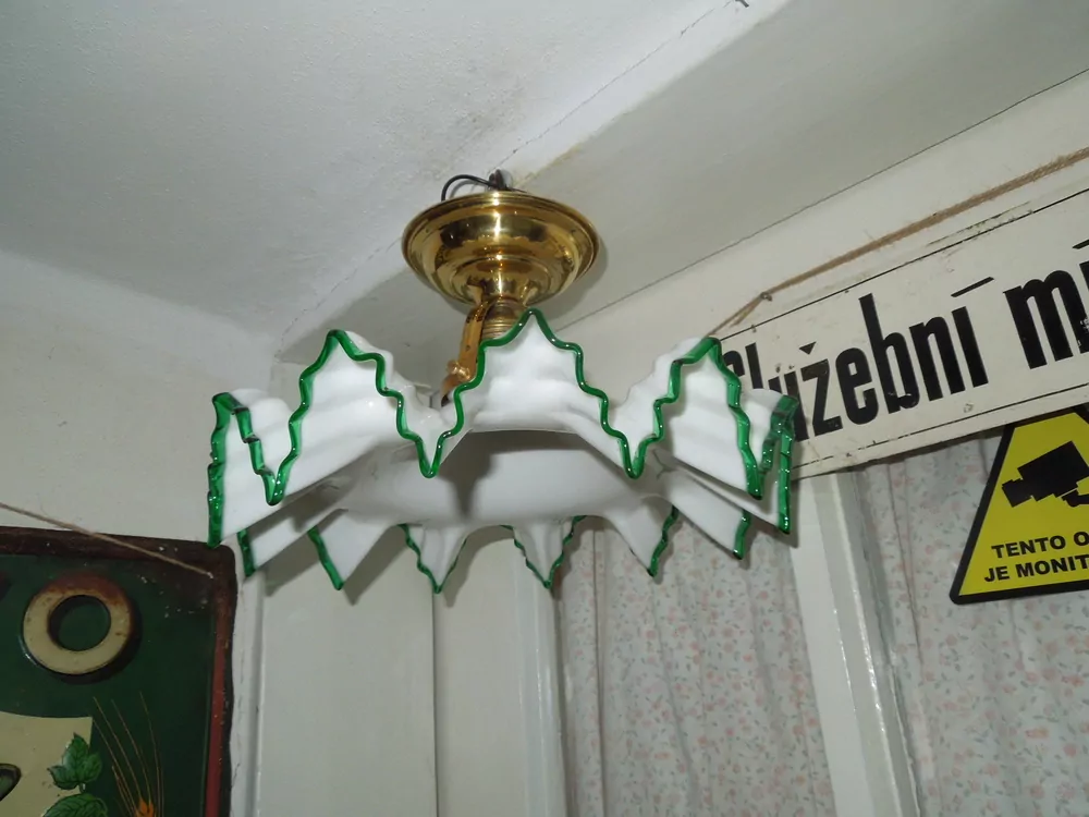 STAROŽITNÁ STROPNICE STARÝ 1 KS LUSTR STÍNÍTKO ŠIRM