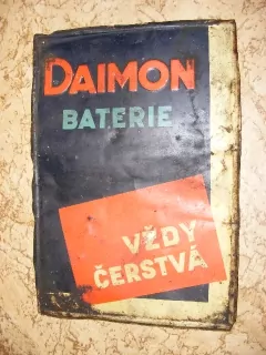 PLECHOVÁ CEDULE DAIMON BATERIE