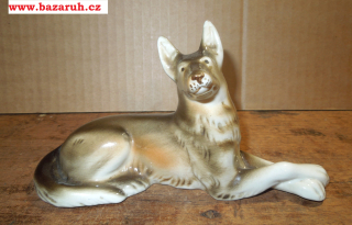 PES DUX VLČÁK PORCELÁNOVÁ SOŠKA