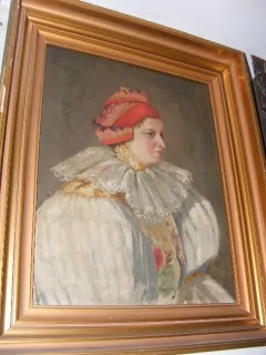 ŽENA V KROJI PATRNĚ VOJTĚCH PERNICA SLOVÁCKO KROJ