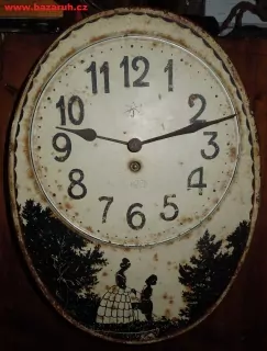 HODINY PLECHOVÉ JUNGHANS MOTIV ROKOKO