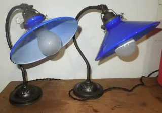STAROŽITNÁ LAMPIČKA 2 KS LAMPA STOLNÍ