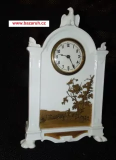 STAROŽITNOST HODINY PORCELÁNOVÉ značené ROSENTHAL