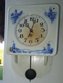 HODINY PORCELÁNOVÉ KUCHYŇSKÉ NA BATERKU