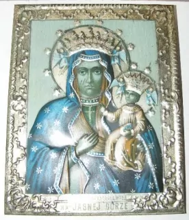 IKONA MADONA S JEŽÍŠKEM STŘÍBRO CCA 22X18 CM