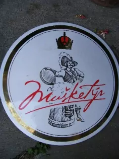 PLECHOVÁ SMATOVÁ CEDULE MUŠKETÝR