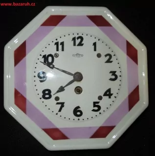 STAROŽITNÉ HODINY porcelánové kuchyňské