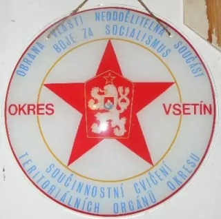 CEDULE VSETÍN KSČ BOJ ZA SOCIALISMUS SKLENĚNÁ
