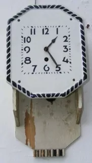 HODINY NÁSTĚNNÉ PÉROVÉ PORCELÁNOVÉ