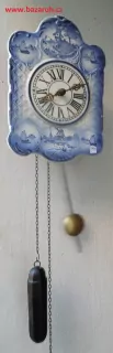 HODINY NÁSTĚNNÉ ZÁVAŽOVÉ PORCELÁNOVÉ