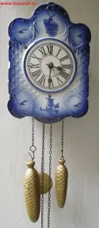HODINY KUCHYŇSKÉ PORCELÁNOVÉ SELSKÉ