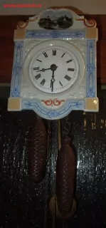 HODINY NÁSTĚNNÉ ZÁVAŽOVÉ  PORCELÁNOVÉ