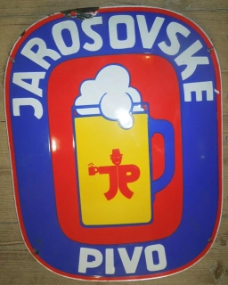 PLECHOVÁ CEDULE SMALTOVÁ PIVOVAR JAROŠOV
