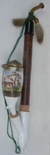 FAJKA DÁMKA PORCELÁN JELEN MYSLIVECKÝ MOTIV
