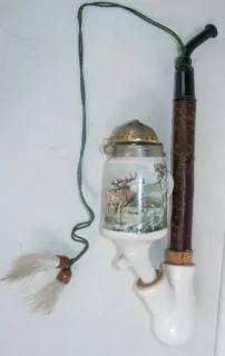 FAJKA DÁMKA PORCELÁN JELEN MYSLIVECKÝ MOTIV