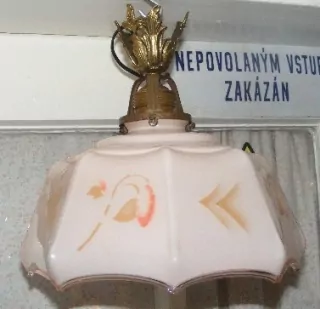 STROPNICE STARÝ LUSTR 1 KS STÍNÍTKO ŠIRM