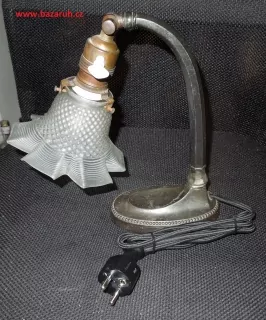 STAROŽITNÁ STOLNÍ NEBO NA ZEĎ LAMPA ELEKTRICKÁ