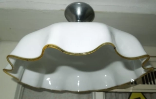 STAROŽITNÝ STROPNICE STARÝ LUSTR 1 KS STÍNÍTKO ŠIRM