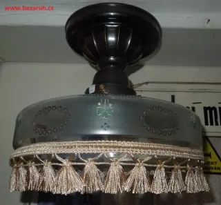 STROPNICE STARÝ LUSTR 1 KS STÍNÍTKO SECESE 26 CM