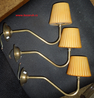 STAROŽITNÁ LAMPIČKA NA STĚNU 3 KS NÁSTĚNNÁ LAMPA