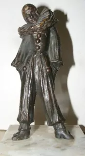 BRONZOVÁ SOCHA PIEROT, HARLEKÝN BRONZ