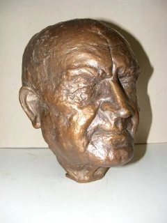 Bronzová SOCHA BYSTA sig, Valach Peter