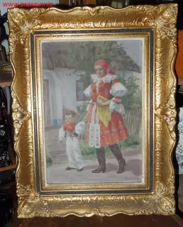 OBRAZ ŽENA A DÍTĚ V KROJI