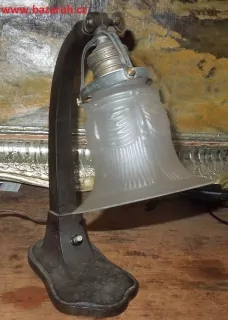 STAROŽITNÁ STOLNÍ LAMPA ELEKTRICKÁ NEBO NÁSTĚNNÁ
