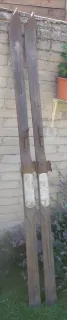 Starožitné dřevěné lyže 200cm