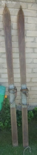 Starožitné dřevěné lyže 171 cm
