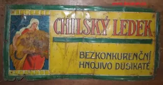 Plechová cedule Chilský Ledek