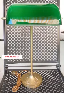 STAROŽITNÁ BANKOVNÍ LAMPA BANKÉŘKA