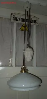 STAROŽITNÝ LUSTR STAHOVACÍ, STAHOVAČKA širm 29 cm
