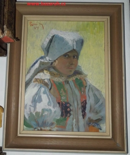 ŽENA V KROJI HORŇÁCKO sig. Pernica Vojtěch