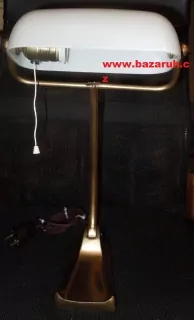 STAROŽITNÁ STOLNÍ LAMPA ELEKTRICKÁ BANKÉŘKA