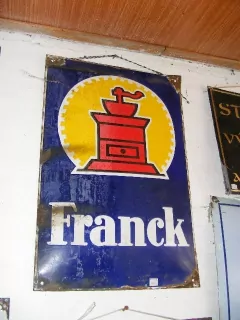PLECHOVÁ Smaltova cedule FRANCK