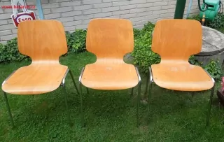 RETRO ŽIDLE 3 KUSY