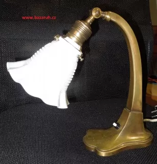MOSAZNÁ LAMPA STOLNÍ NEBO NÁSTĚNNÁ