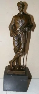 BRONZOVÁ SOCHA GOLFISTA