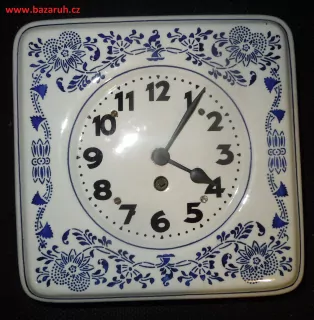 HODINY PORCELÁNOVÉ MOTIV CIBULÁK