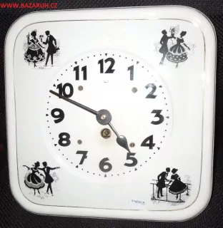 HODINY KUCHYŇSKÉ PORCELÁNOVÉ ROKOKO
