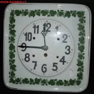 HODINY KUCHYŇSKÉ PORCELÁNOVÉ vinný list