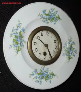 HODINY PORCELÁNOVÉ KUCHYŇSKÉ MOTIV POMNĚNKY